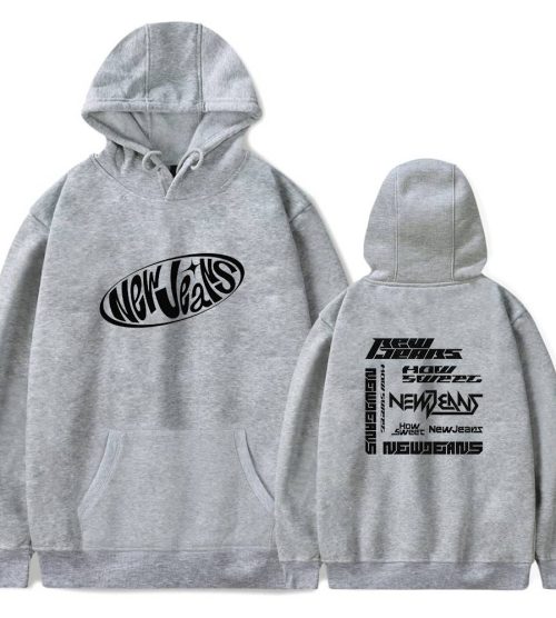 NewJeans How Sweet Repeat Logo Hoodie