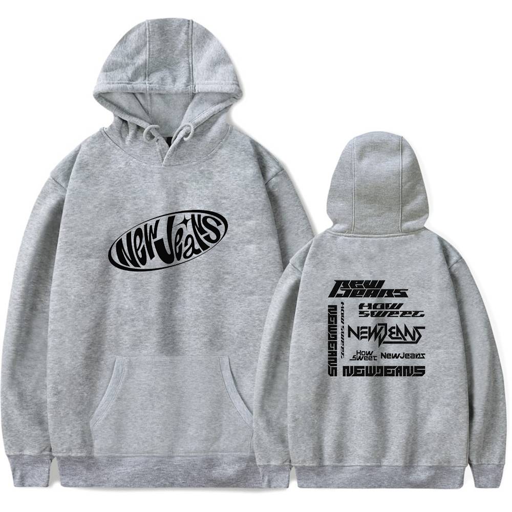 newjeans How Sweet Repeat Logo Hoodie