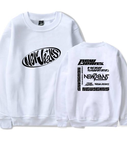 newjeans How Sweet Repeat Logo Sweatshirt