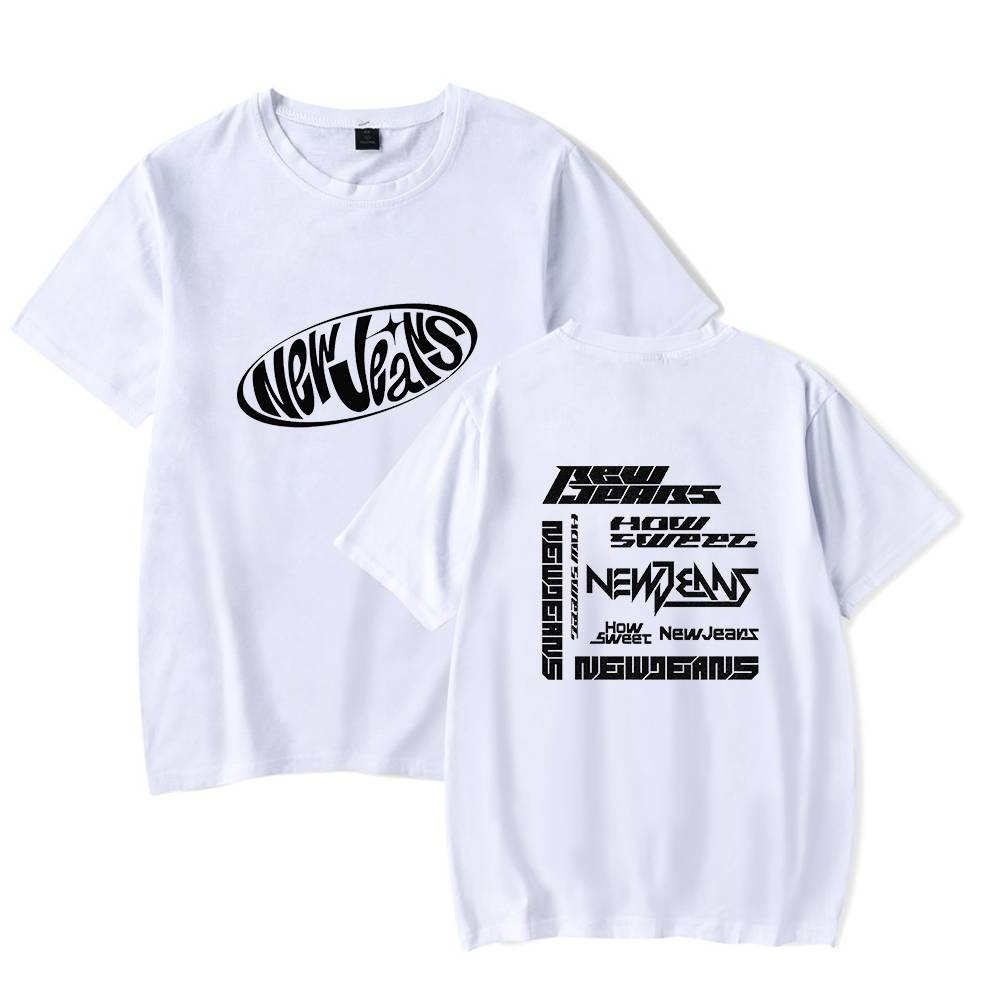 newjeans How Sweet Repeat Logo T-Shirt