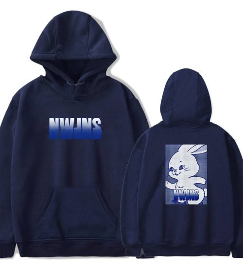 NewJeans NWJNS Halftone Bunny Portrait Hoodie