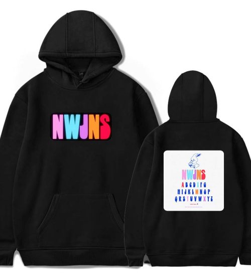 NewJeans NWJNS Rainbow Logo Hoodie