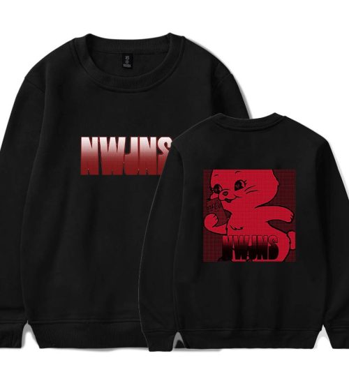 NewJeans NWJNS Red Gradient Bear Sweatshirt