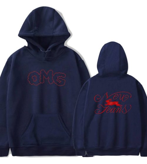 NewJeans OMG Cloud Logo Hoodie